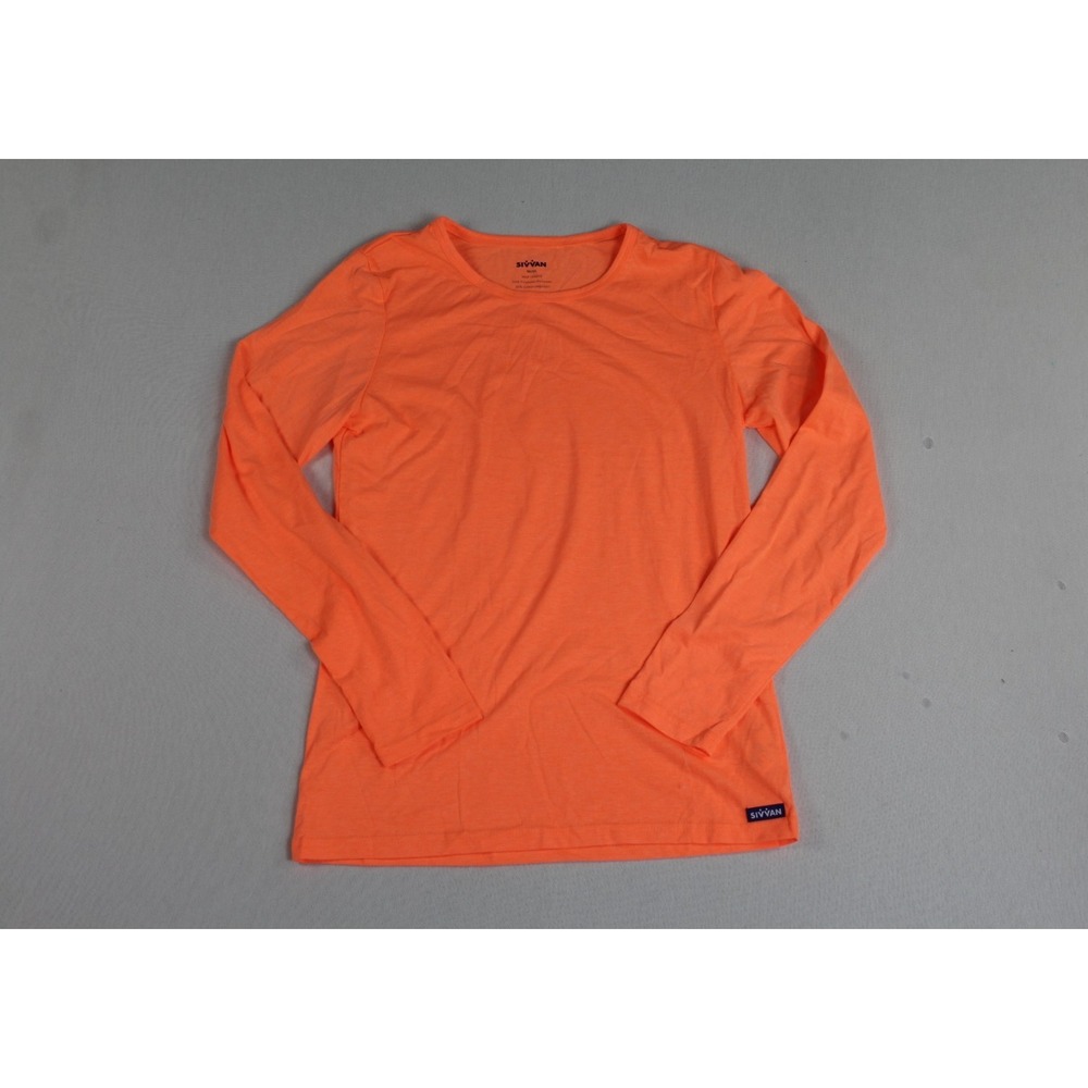 Sivvan Women Orange Top Long Sleeve Active Casual Size Medium
